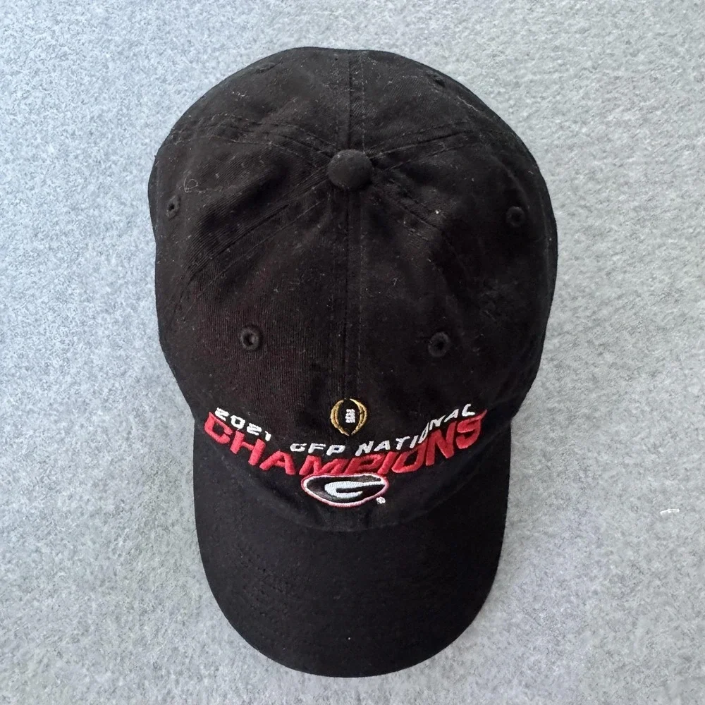 Georgia Bulldogs Hat Strap Back Mens One Size NCAA Football 47 Brand 2021 Champs